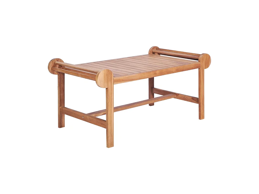 Mesa de centro de teca maciza 100x50x45 cm ES56173