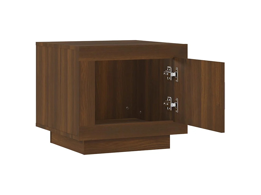 Table basse Chêne marron 51x50x45 cm Bois d'ingénierie OFR22503 BonneVie Meuble