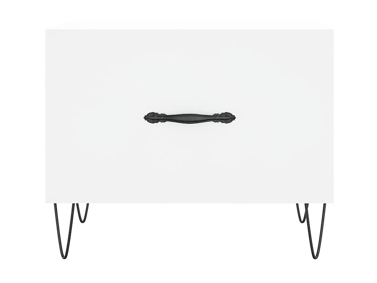 Mesa de centro madera de ingeniería blanca 50x50x40 cm ES72928