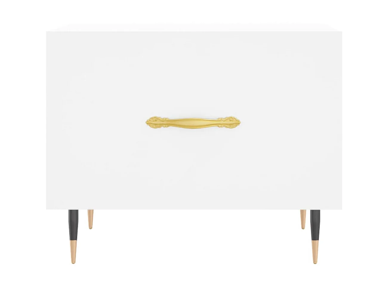 Table basse blanc 50x50x40 cm bois d'ingénierie OFR79667 BonneVie Meuble