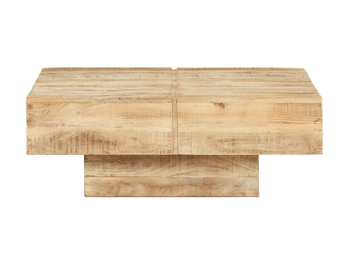 Salontafel 80x80x28 cm massief mangohout NL72404