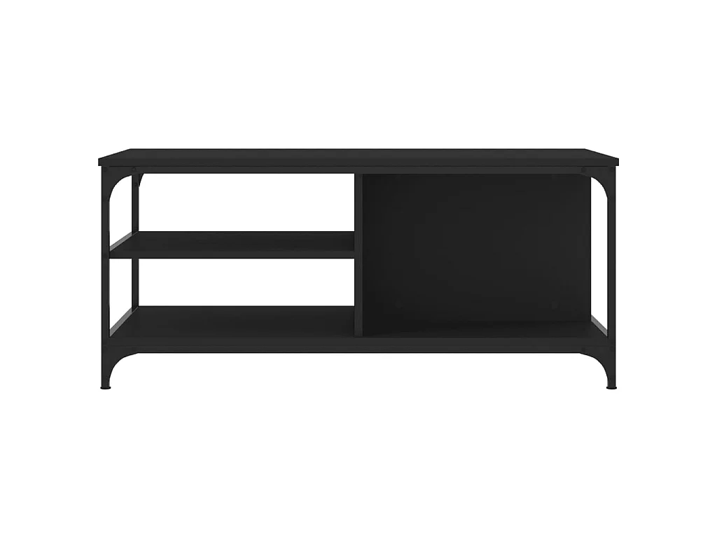 Mesa de centro madera contrachapada negro 100x50x45 cm ES85525