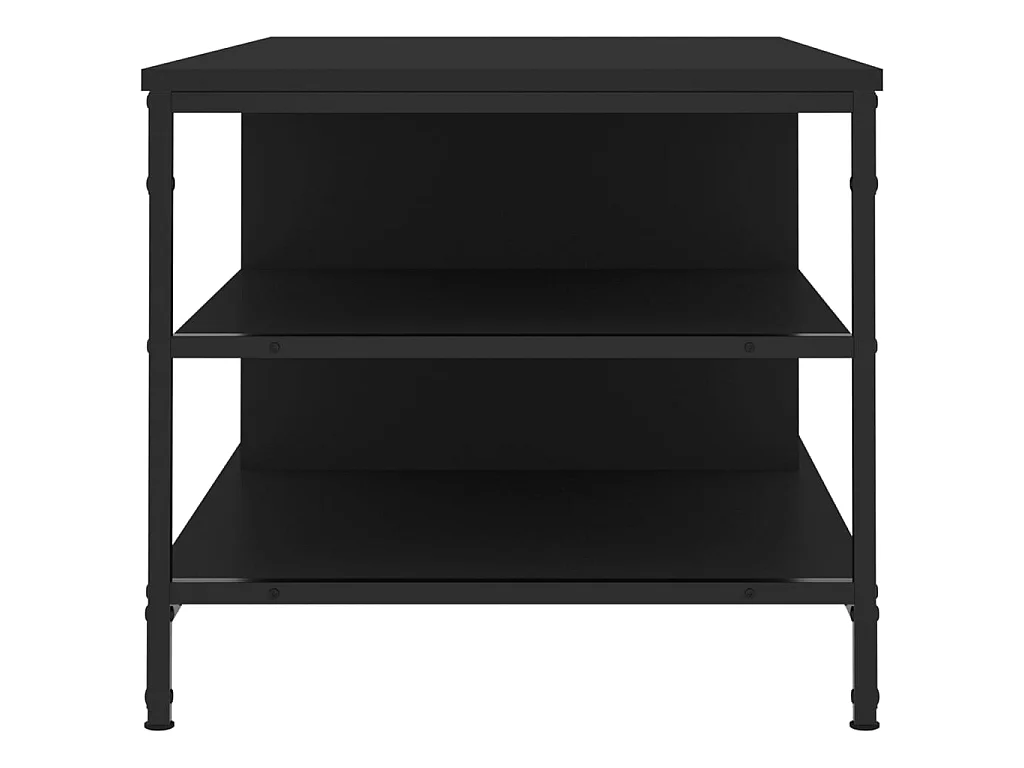 Mesa de centro 100x50x45 cm derivados de madeira preto PT177226