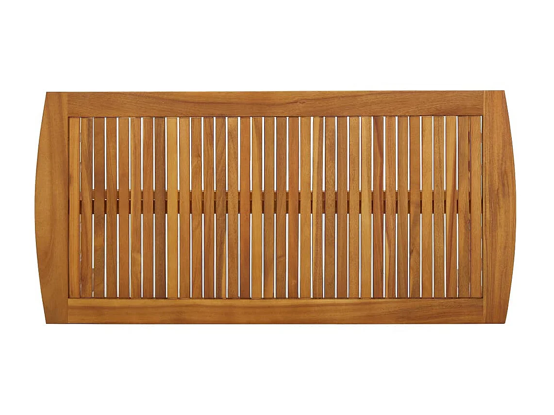 Table basse 102x50x43 cm Bois d'acacia solide OFR72659 BonneVie Meuble