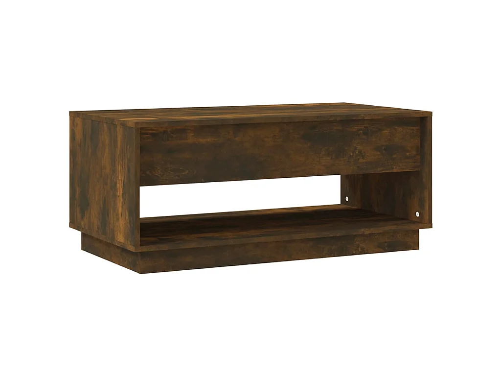 Table basse Chêne fumé 102,5x55x44 cm Aggloméré OFR13450 BonneVie Meuble