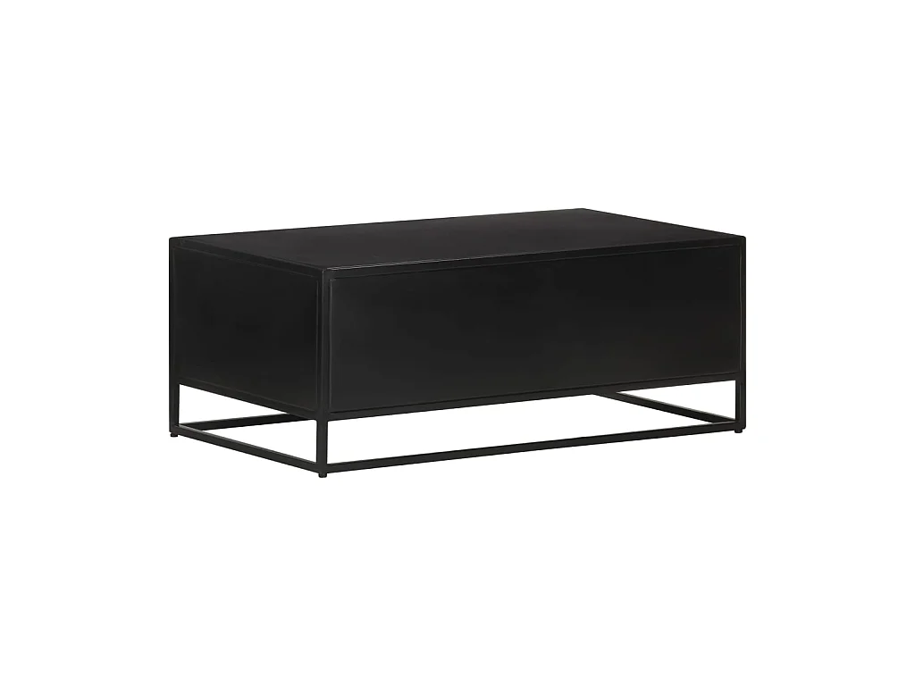 Table basse 90x50x35 cm Bois de manguier brut OFR77267 BonneVie Meuble