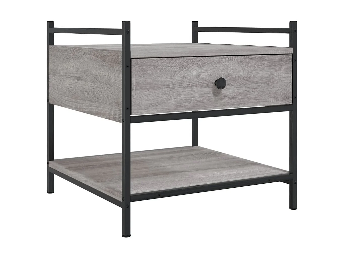 Mesa de centro madera de ingeniería gris Sonoma 50x50x50 cm ES37590