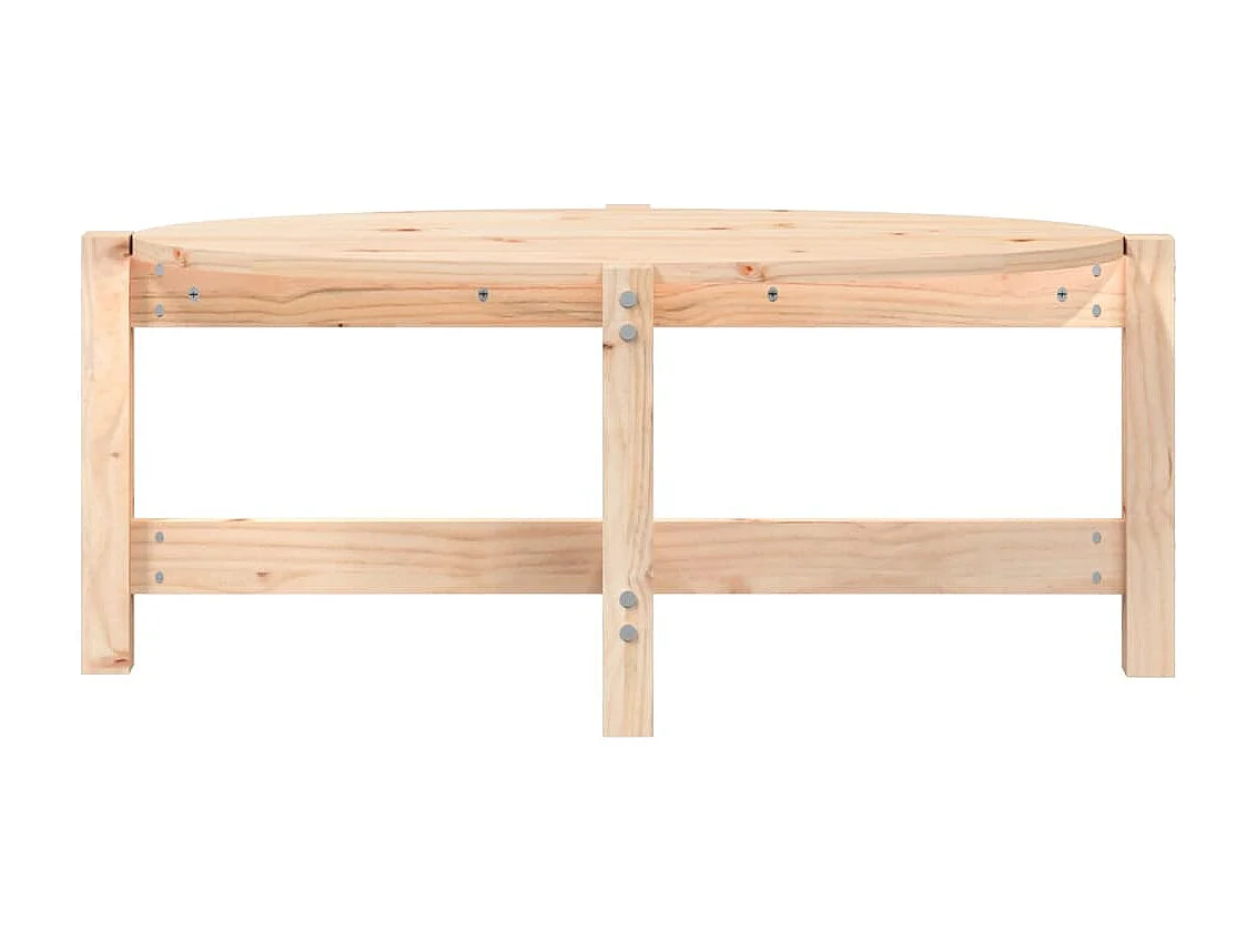 Table basse 87x48x35 cm Bois massif de pin OFR22606 BonneVie Meuble