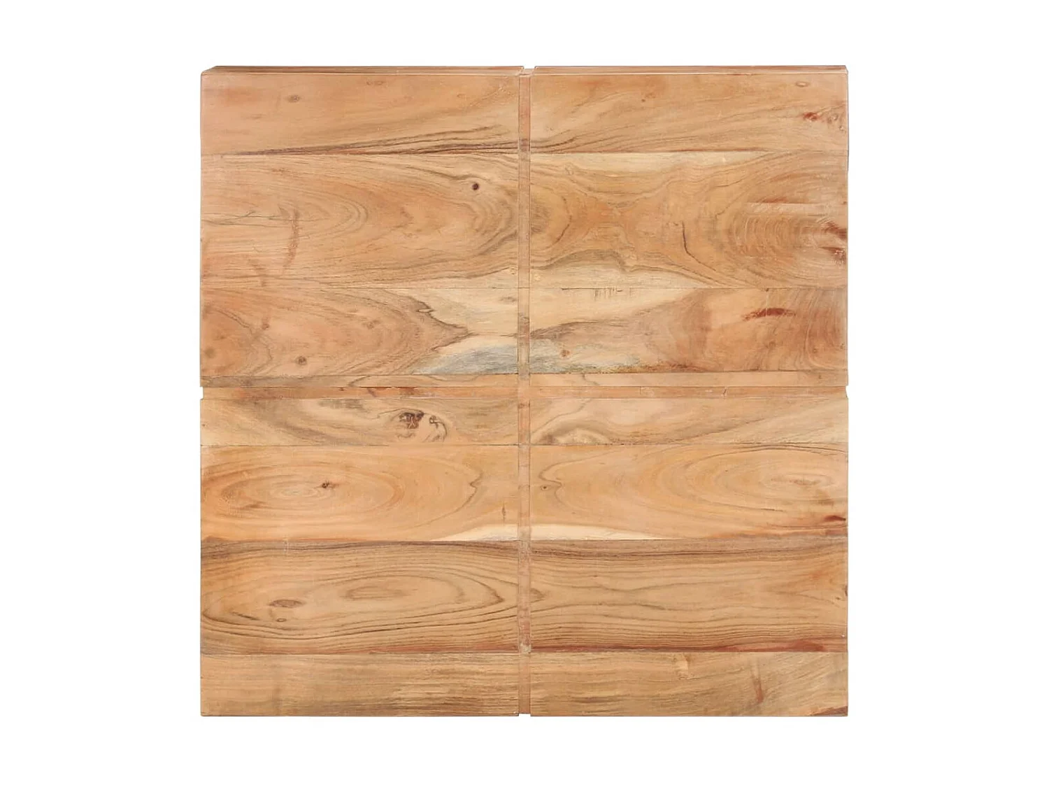 Table basse 80x80x28 cm Bois d'acacia massif OFR42714 BonneVie Meuble