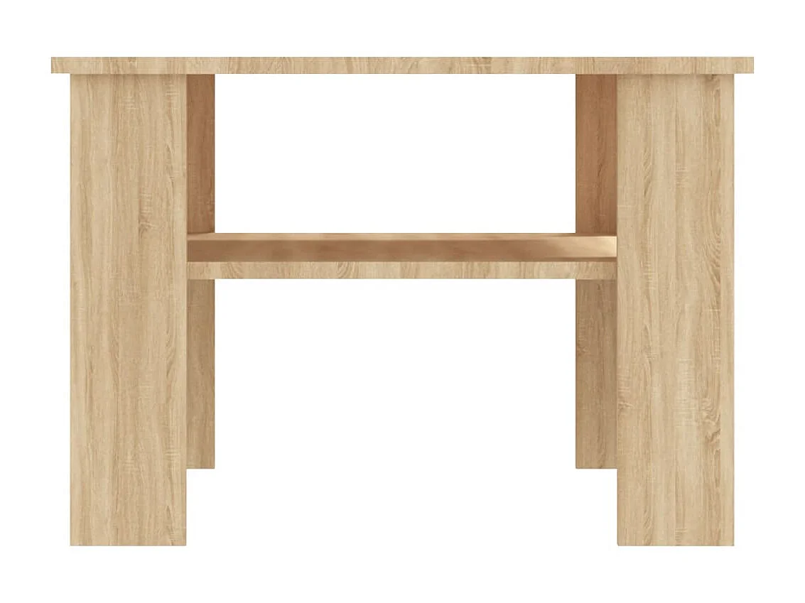 Table basse Chêne sonoma 60 x 60 x 42 cm Aggloméré OFR65168 BonneVie Meuble