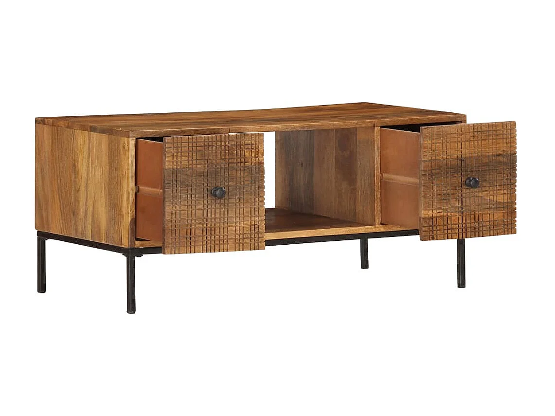 Mesa de centro 90x45x40 cm madeira de mangueira maciça PT408219