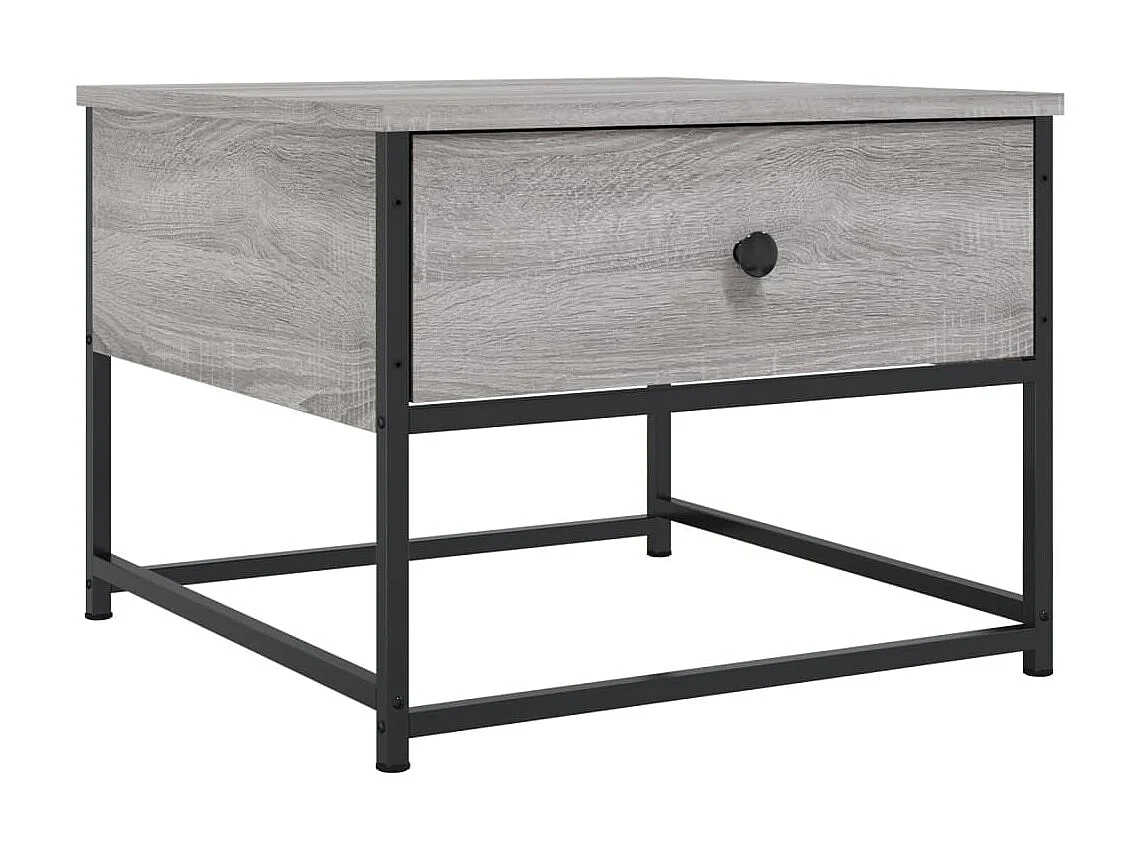 Mesa de centro madera contrachapada gris Sonoma 51x51x40 cm ES78875
