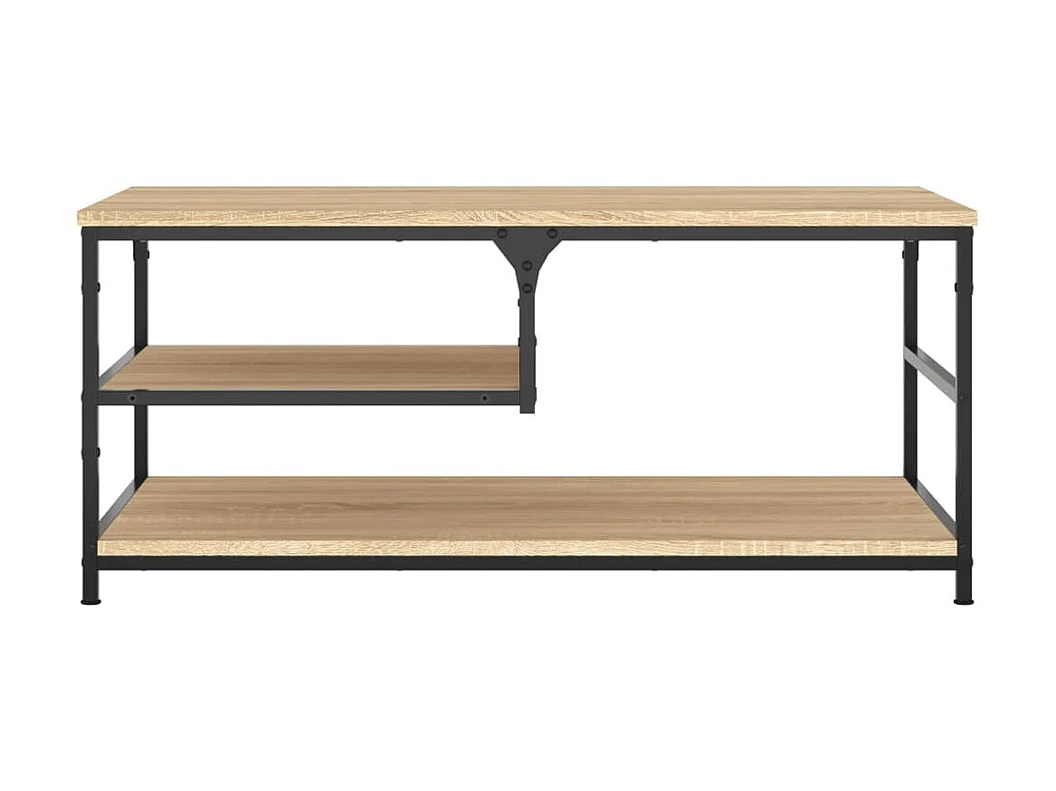 Table basse chêne sonoma 90x49x40 cm bois d'ingénierie OFR73826 BonneVie Meuble