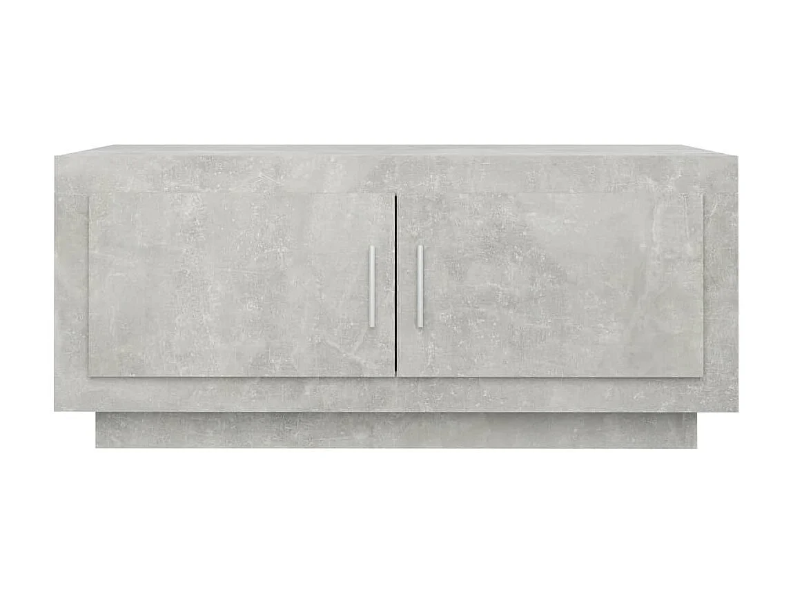 Table basse Gris béton 102x50x45 cm Bois d'ingénierie OFR36255 BonneVie Meuble