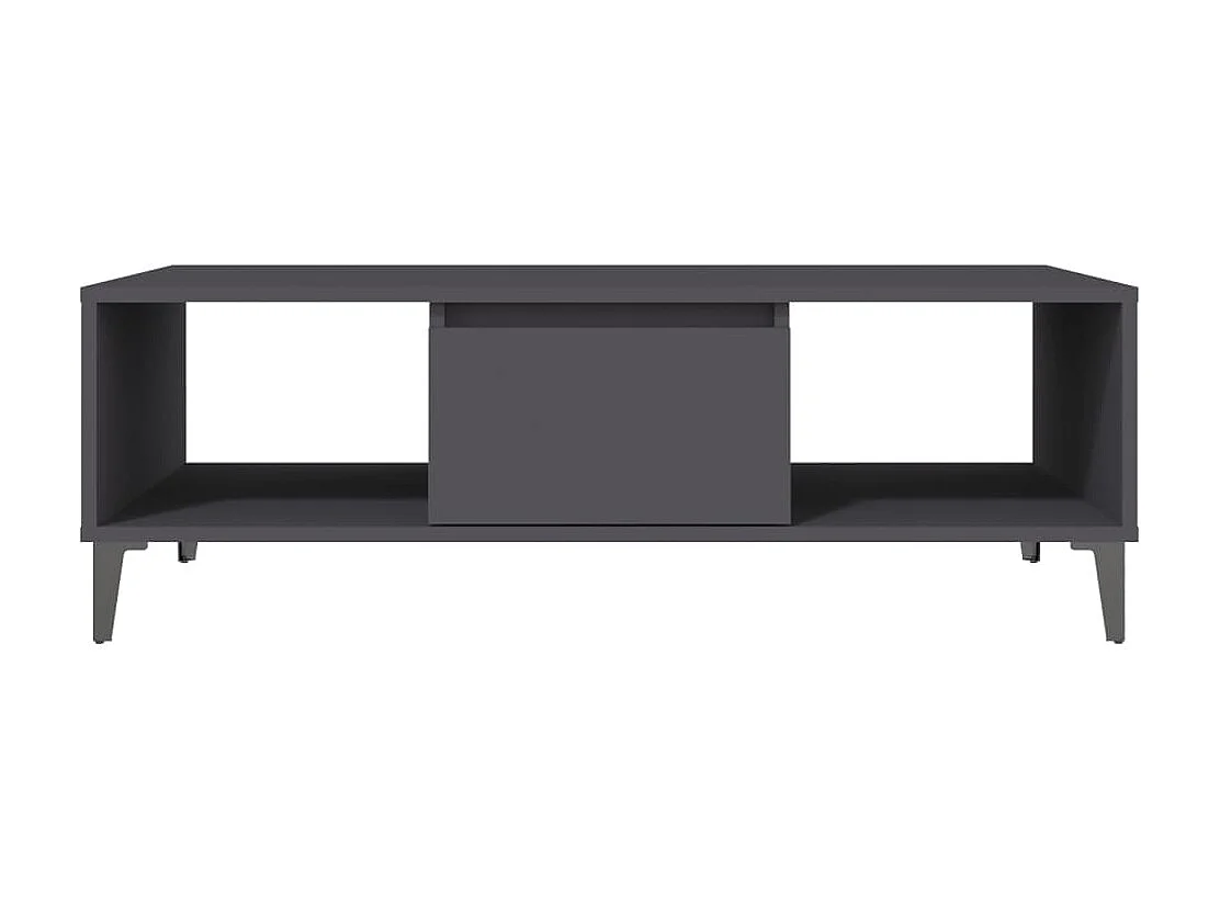 Mesa de centro de madera contrachapada gris 103,5x60x35cm ES95426