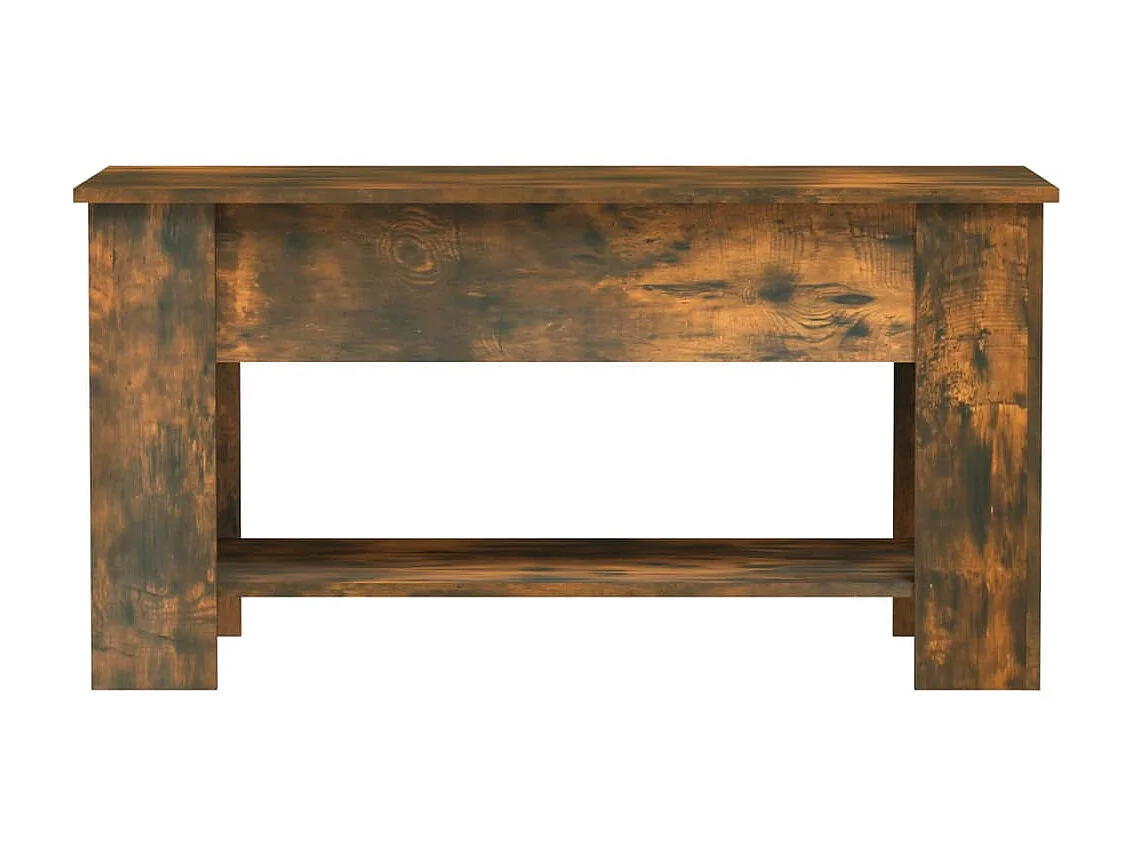 Table basse relevable Chêne fumé 101x49x52 cm Bois d'ingénierie OFR41402 BonneVie Meuble