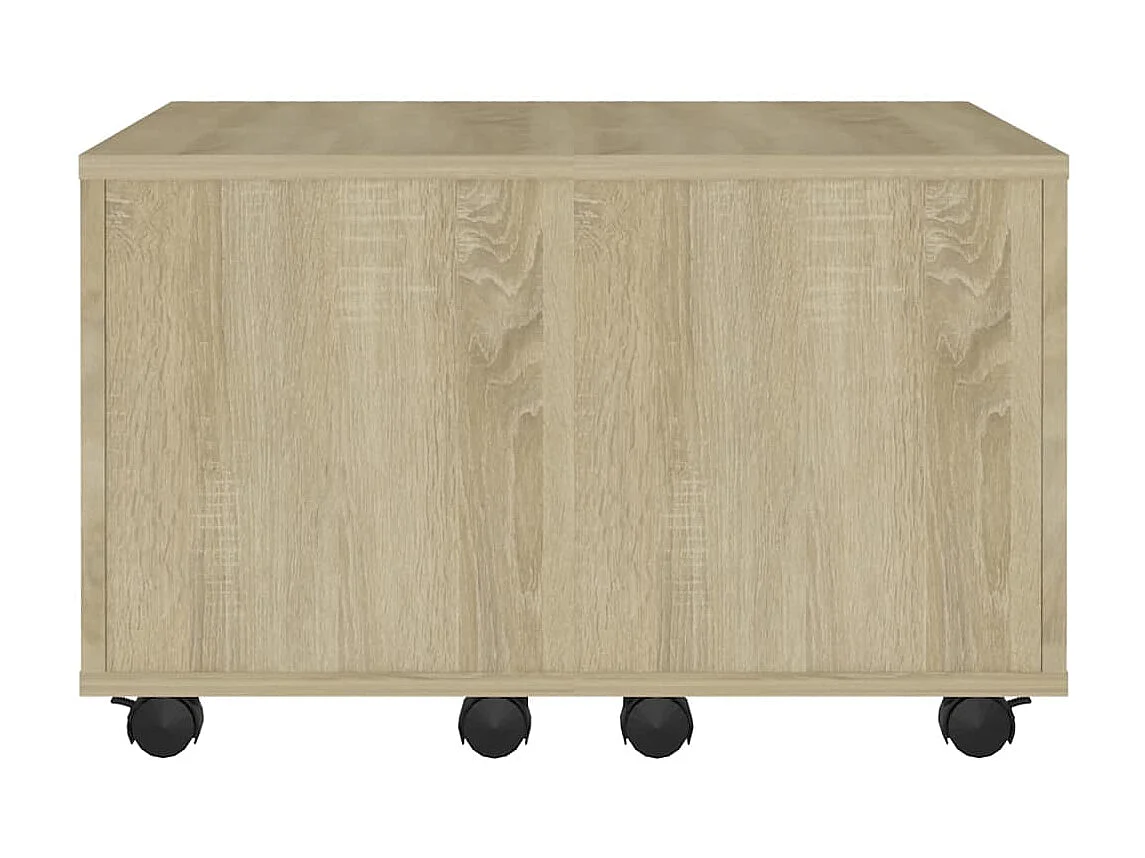 Salontafel 60x60x38 cm bewerkt hout sonoma eikenkleurig NL67502