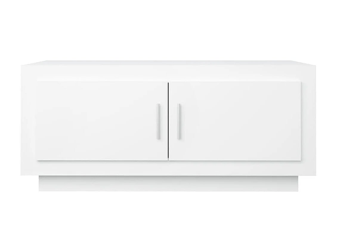 Mesa de centro madera contrachapada blanco 102x50x45 cm ES64554