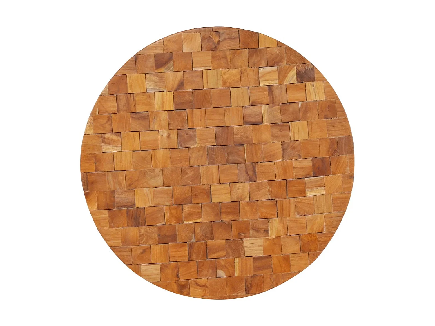 Mesa de centro de madera maciza de teca 60x60x35 cm ES18410