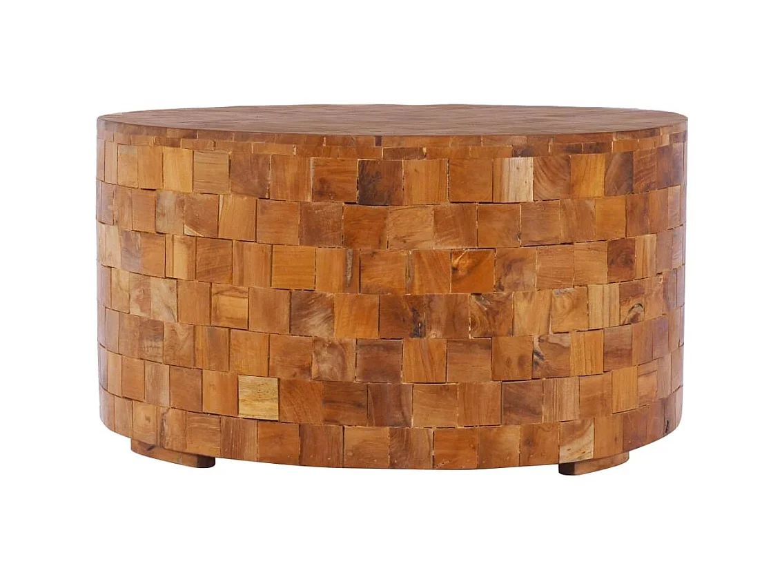 Table basse 60x60x35 cm Bois de teck massif OFR22719 BonneVie Meuble