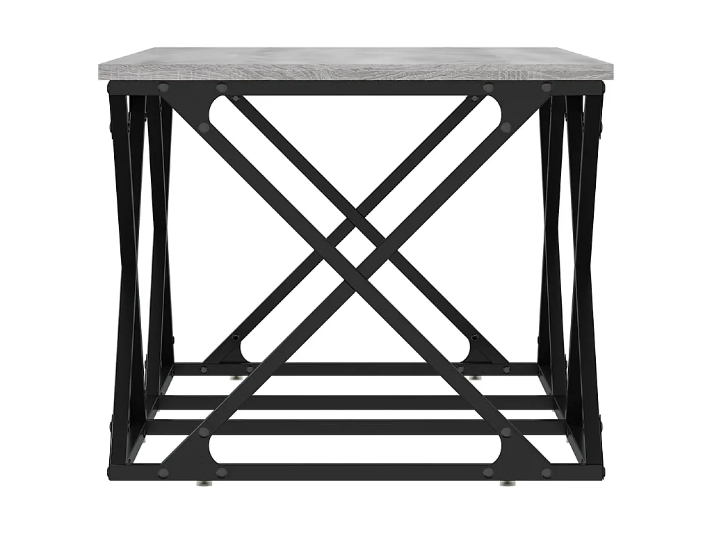 Table basse sonoma gris 100x49x40 cm bois d'ingénierie OFR46914 BonneVie Meuble