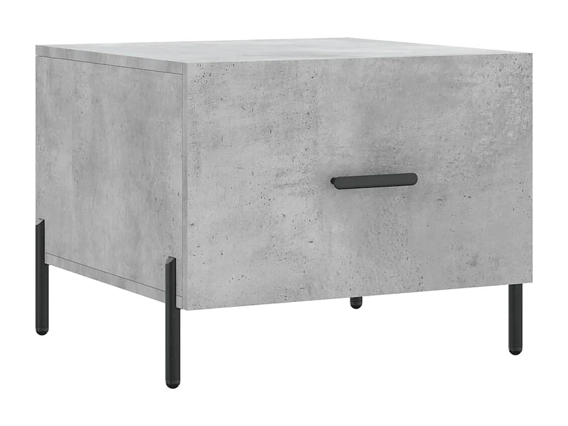 Table basse gris béton 50x50x40 cm bois d'ingénierie OFR23963 BonneVie Meuble