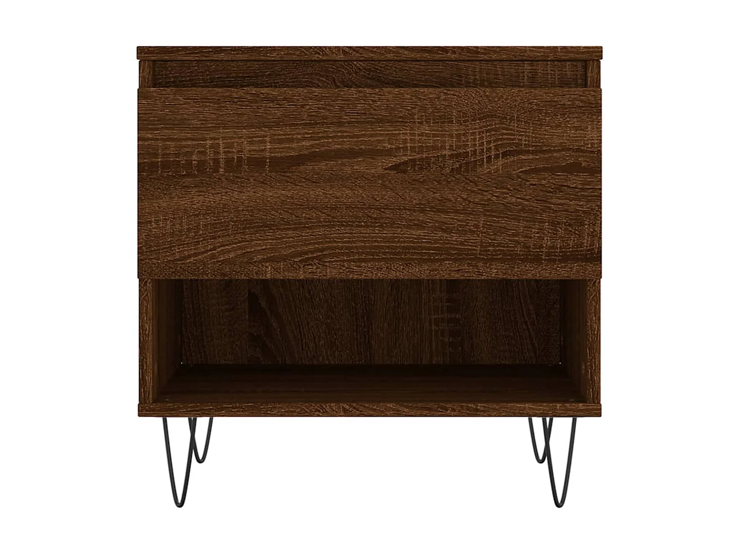 Mesa de centro madera de ingeniería roble marrón 50x46x50 cm ES36376