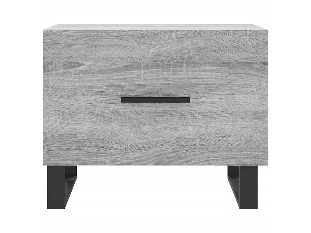 Table basse Sonoma gris 50x50x40 cm Bois d'ingénierie OFR75566 BonneVie Meuble