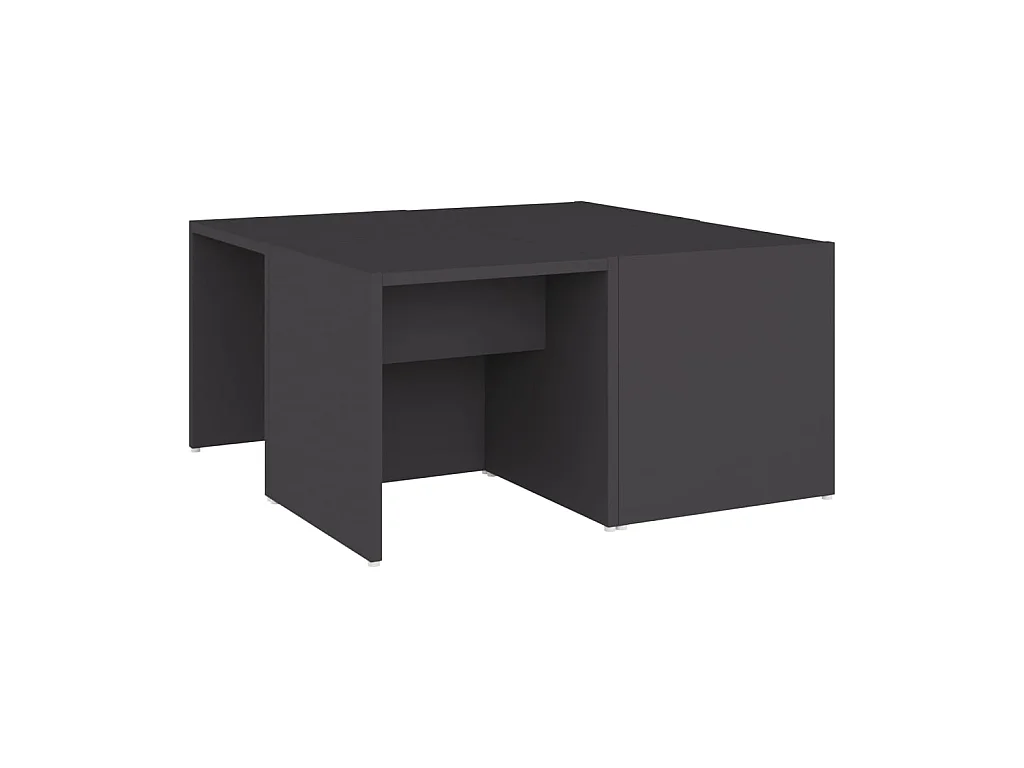 Tables basses 4 pcs Gris 33x33x33 cm Aggloméré OFR51306 BonneVie Meuble