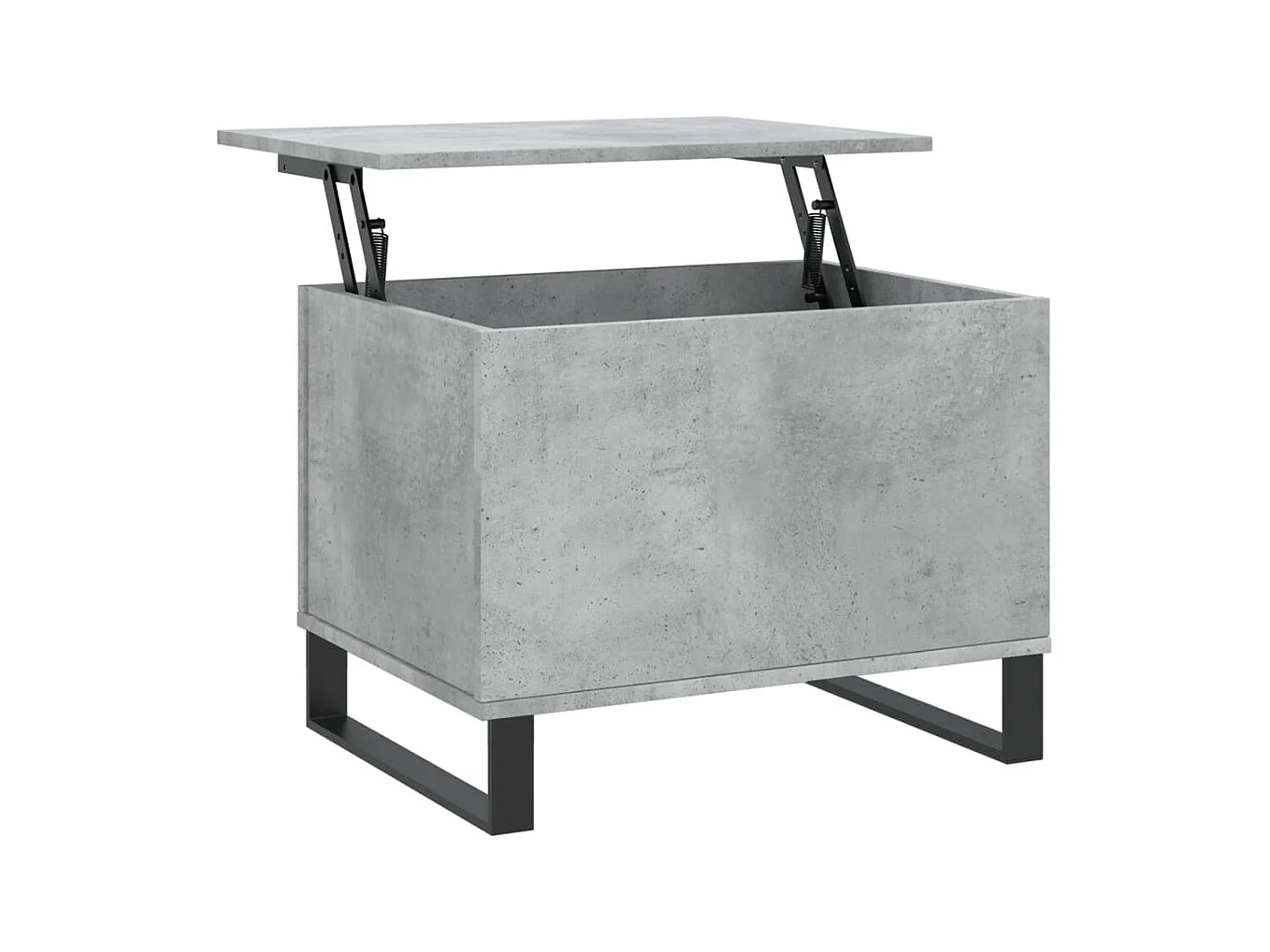 Table basse relevable Gris béton 60x44,5x45 cm Bois d'ingénierie OFR13875 BonneVie Meuble