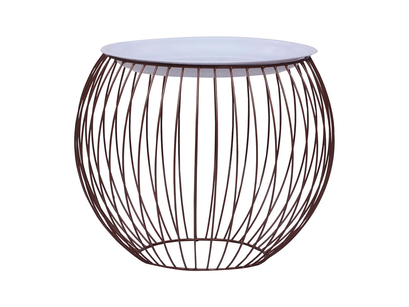 Table basse Doré Ø 51 cm OFR62893 BonneVie Meuble