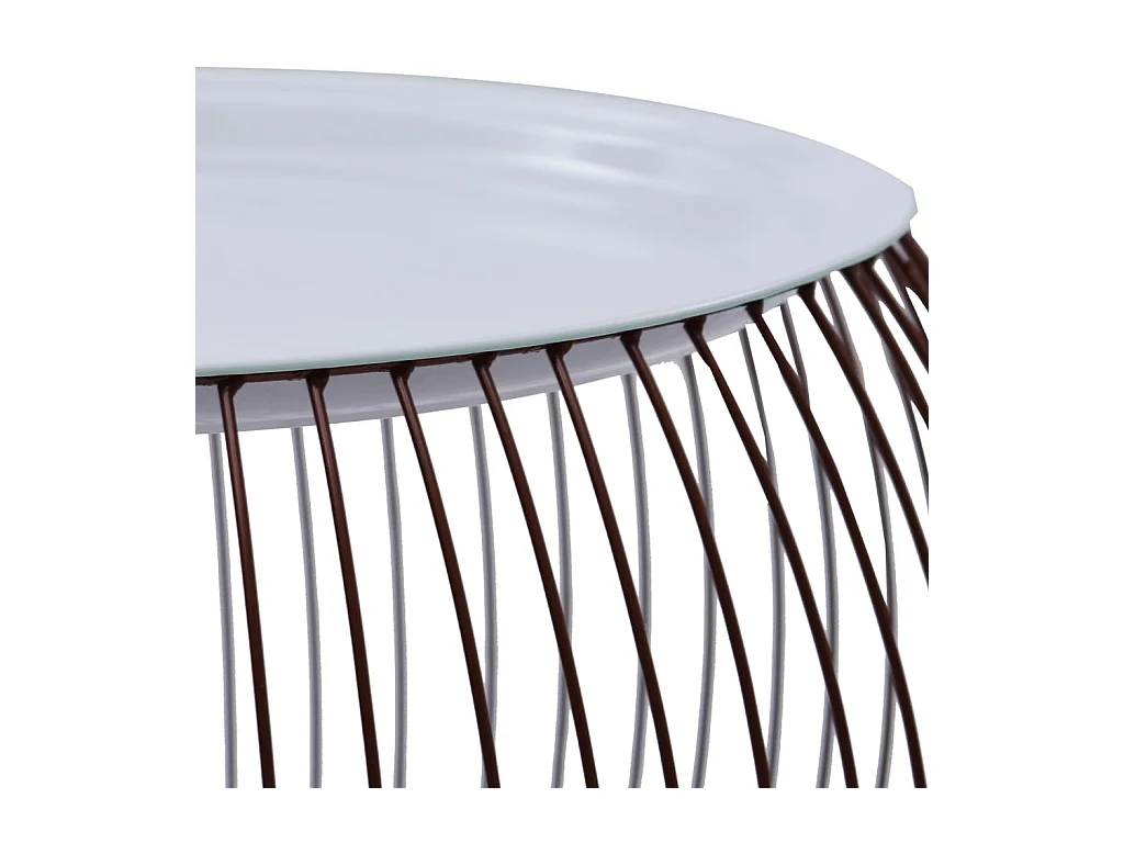 Table basse Doré Ø 51 cm OFR62893 BonneVie Meuble