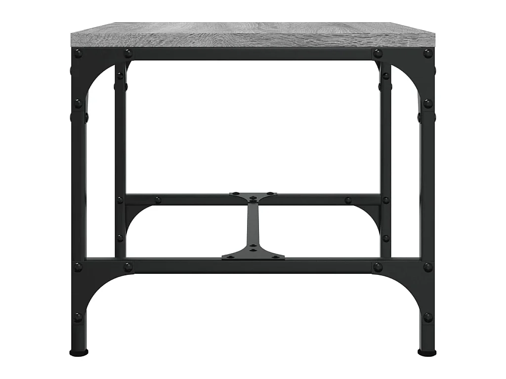 Table basse Sonoma gris 50x50x35 cm Bois d'ingénierie OFR78451 BonneVie Meuble