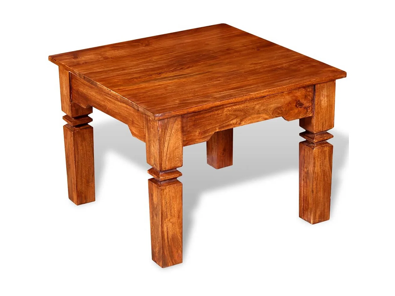 Table basse Bois massif 60x60x45 cm OFR76260 BonneVie Meuble