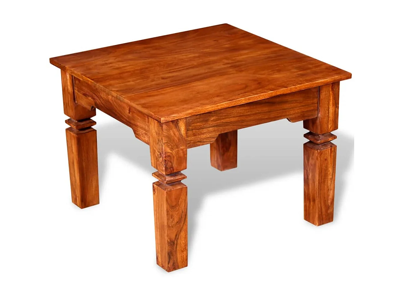 Mesa de centro madeira maciça 60x60x45 cm PT132036
