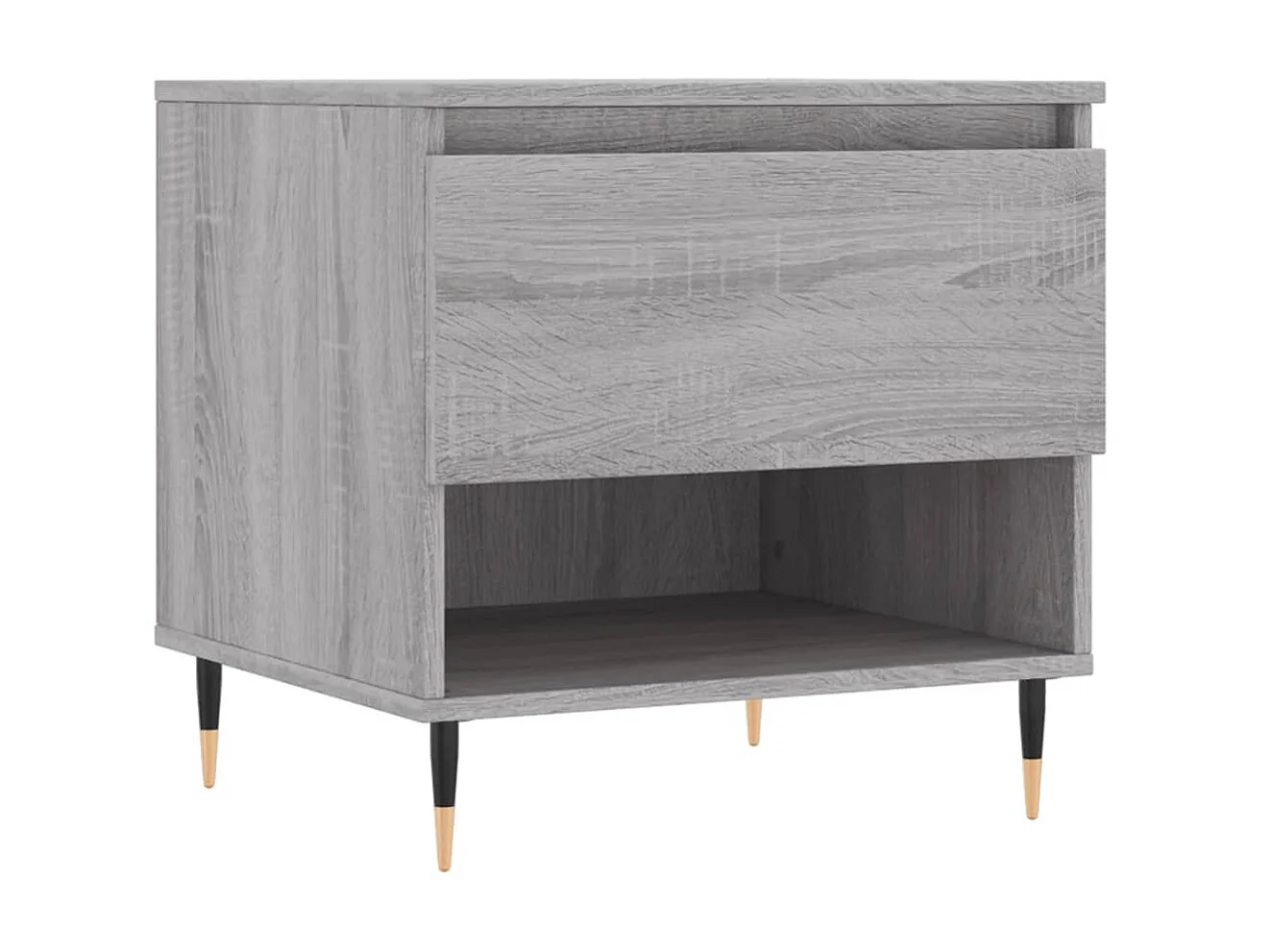 Salontafels 2 st 50x46x50 cm bewerkt hout grijs sonoma eiken NL52374