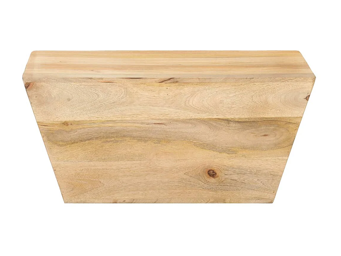 Mesa de centro em forma de V 66x66x30 cm mangueira maciça PT159406