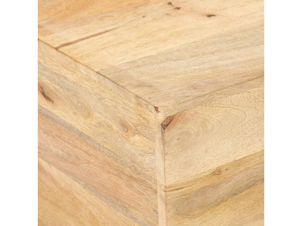 Mesa de centro em forma de V 66x66x30 cm mangueira maciça PT159406