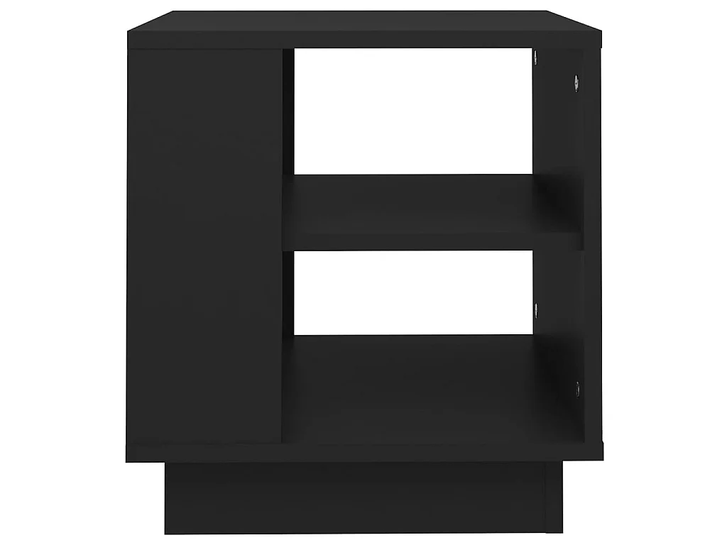 Salontafel 40x40x43 cm bewerkt hout zwart NL30936