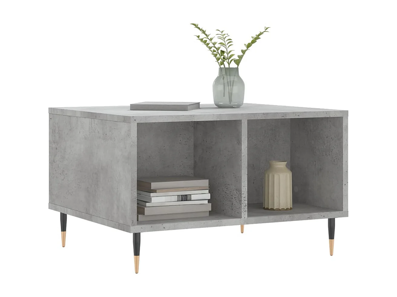 Mesa de centro 60x50x36,5 cm derivados de madeira cinza cimento PT548639