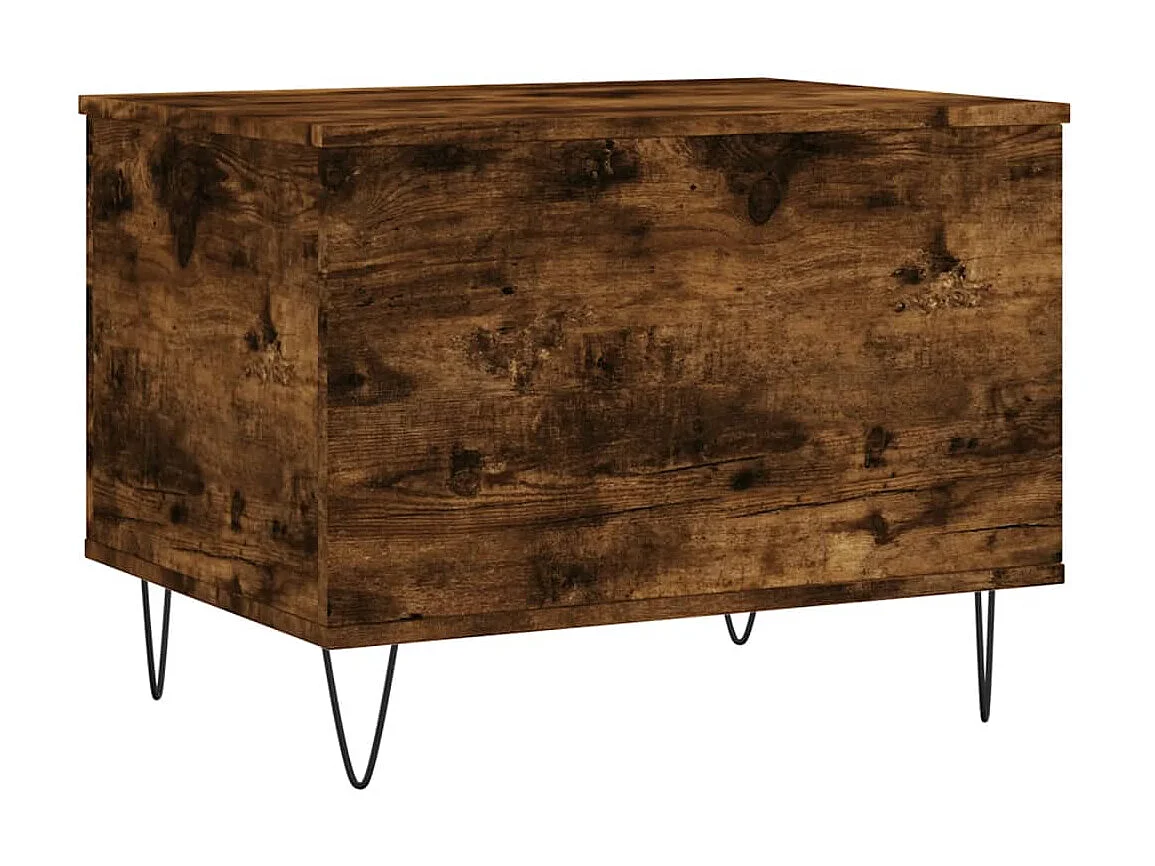 Table basse relevable Chêne fumé 60x44,5x45 cm Bois d'ingénierie OFR99120 BonneVie Meuble