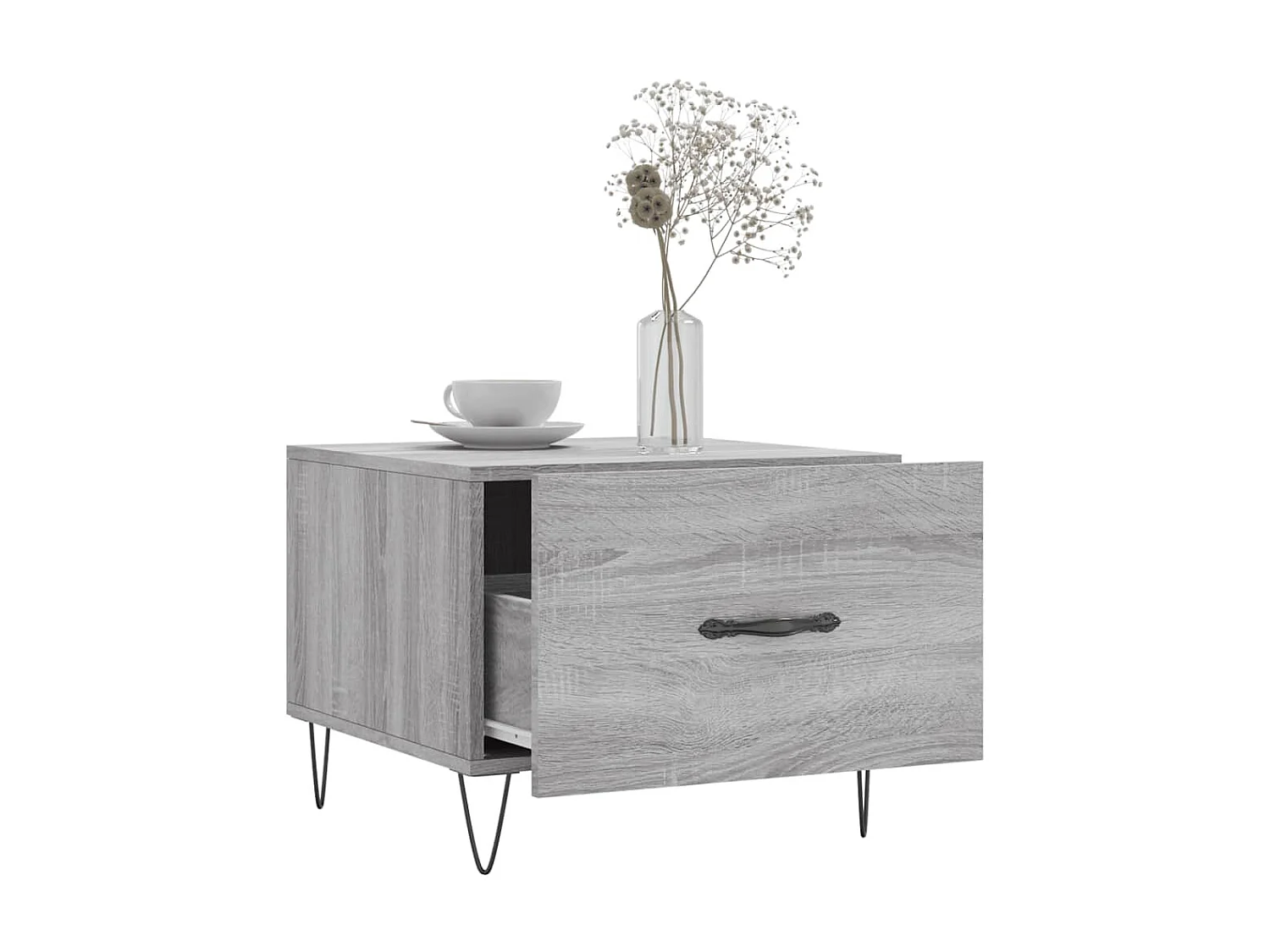 Mesa de centro 50x50x40 cm derivados madeira sonoma cinza PT390080