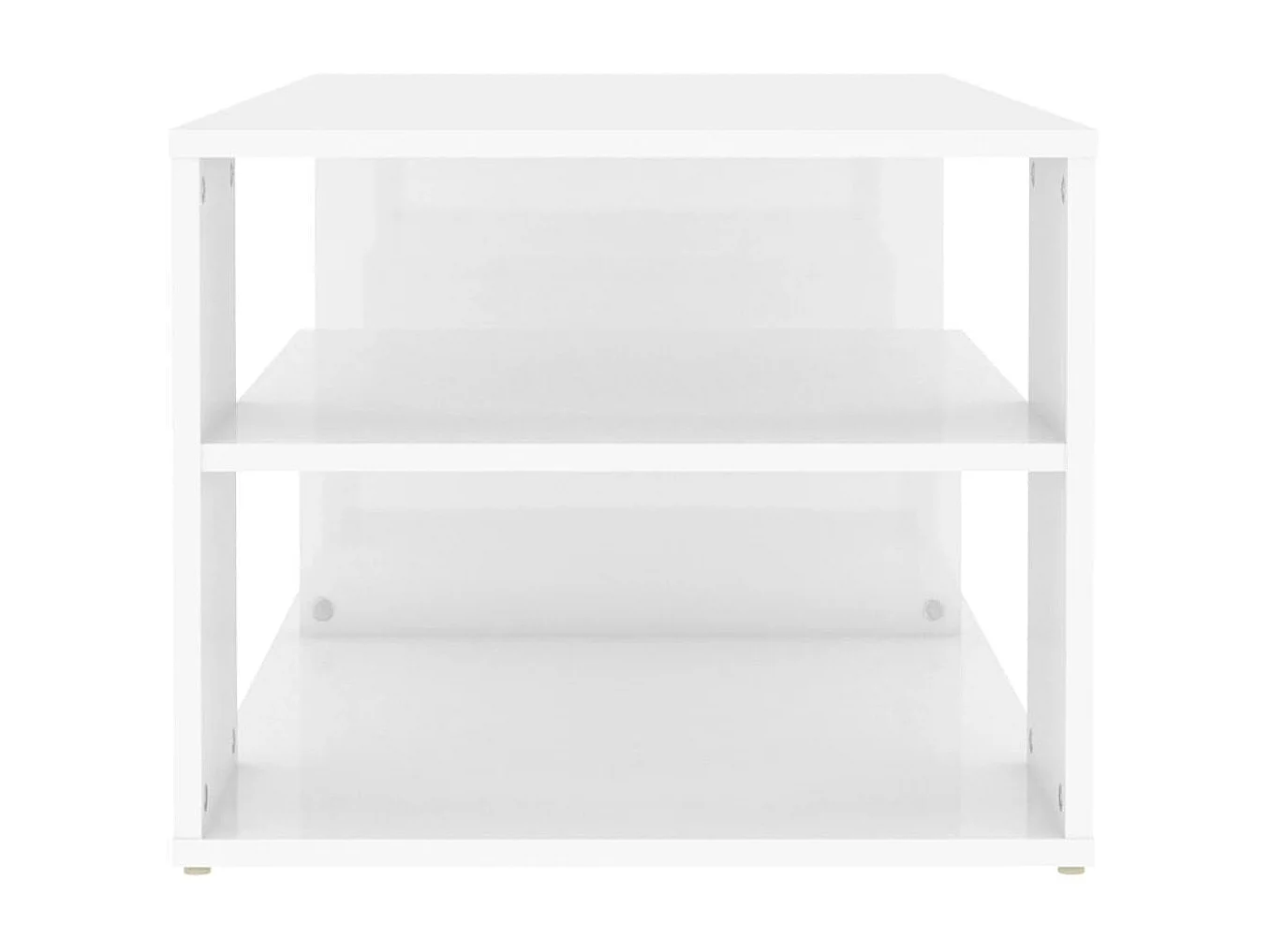 Mesa de centro madera contrachapada blanco brillo 100x50x40 cm ES23268