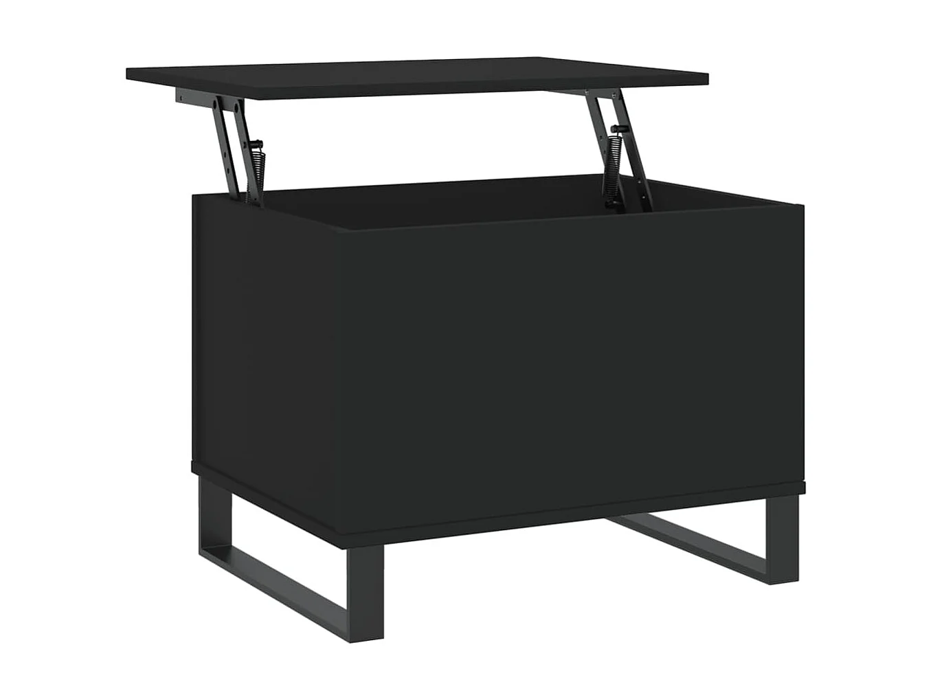 Salontafel 60x44,5x45 cm bewerkt hout zwart NL71565