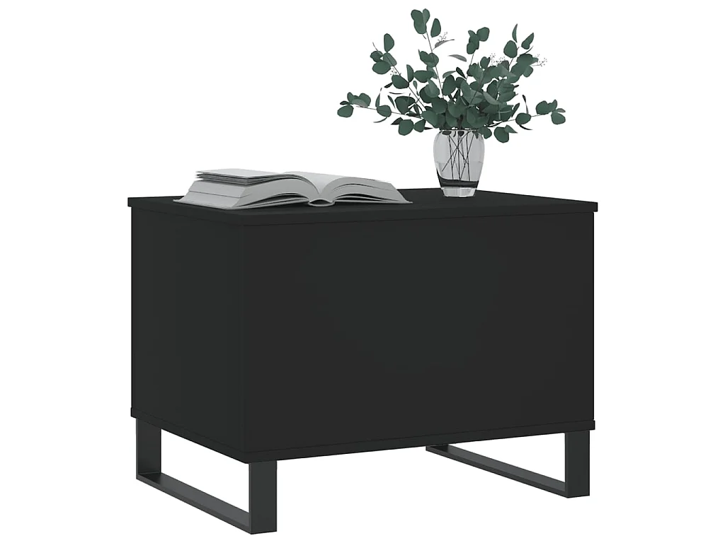 Salontafel 60x44,5x45 cm bewerkt hout zwart NL71565