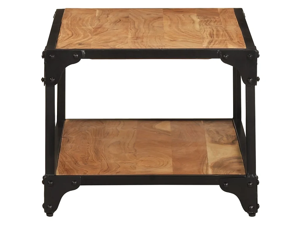 Table basse 90x45x35 cm Bois d'acacia solide OFR79800 BonneVie Meuble