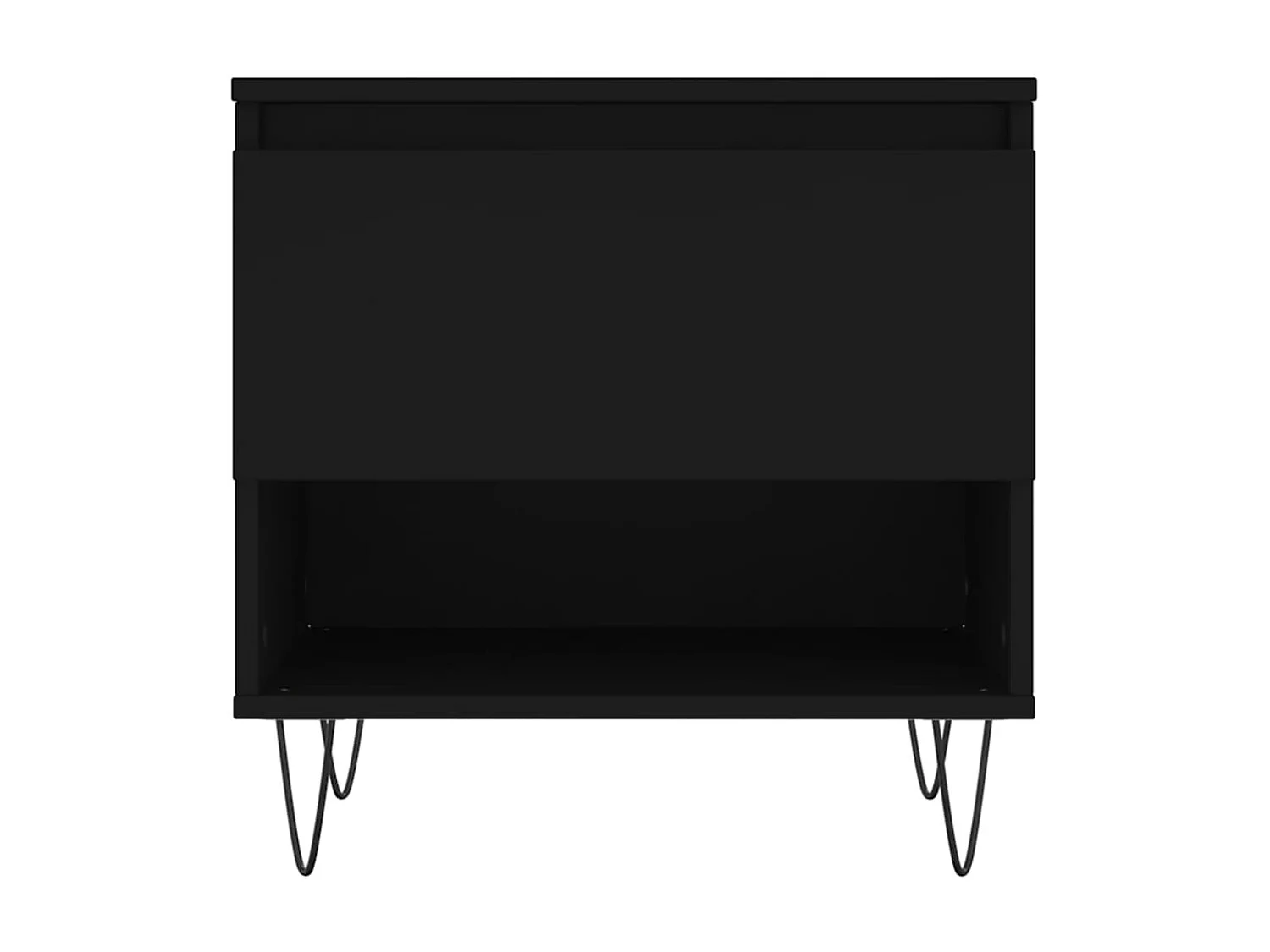 Mesa de centro 50x46x50 derivados de madeira preto PT142563