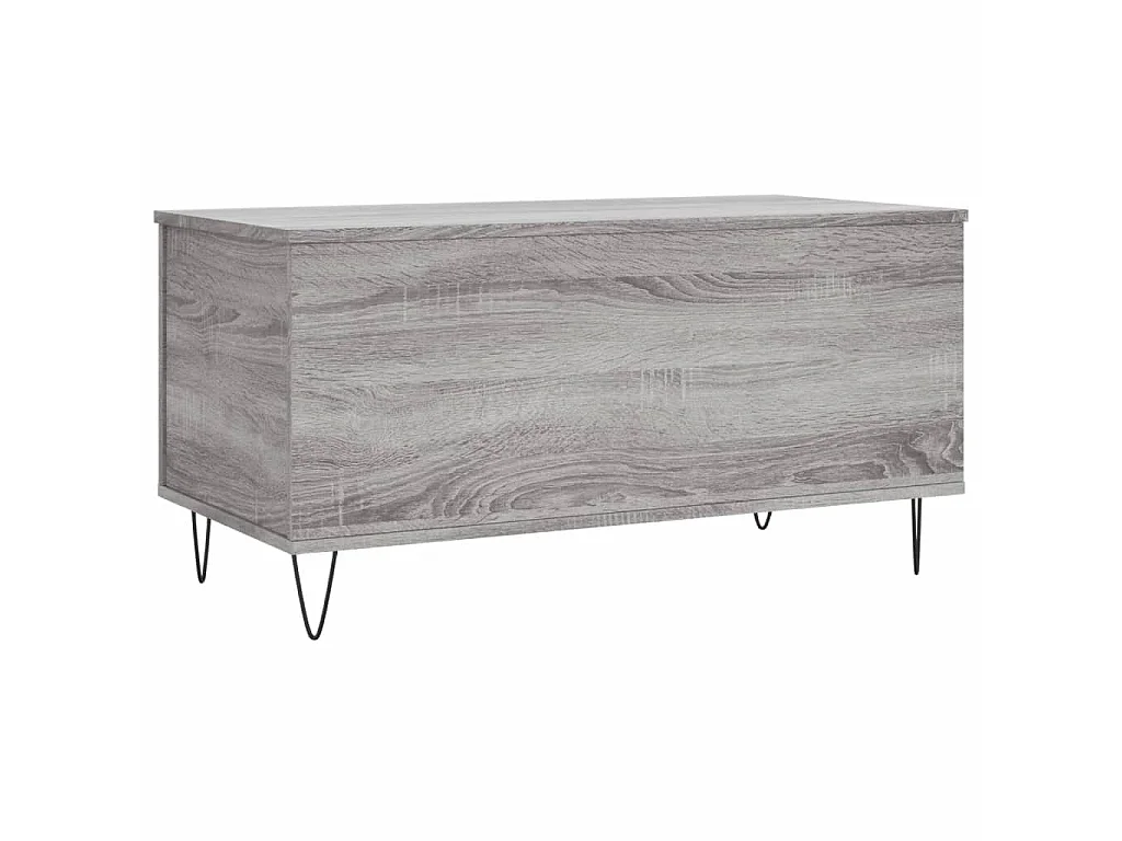 Salontafel 90x44,5x45 cm bewerkt hout grijs sonoma eikenkleurig NL50470