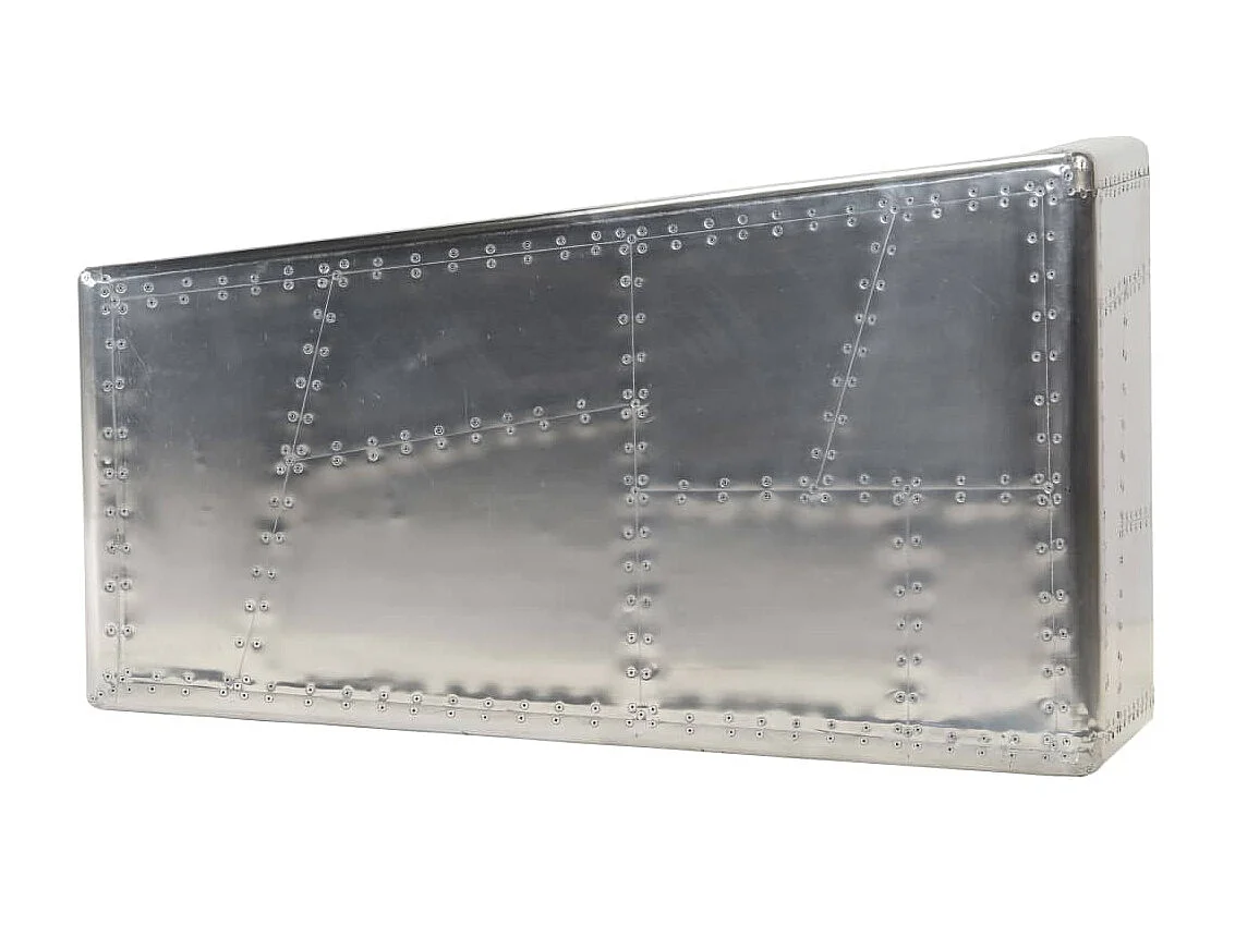 Table basse Aviator Style d'avion vintage Aluminium OFR93321 BonneVie Meuble