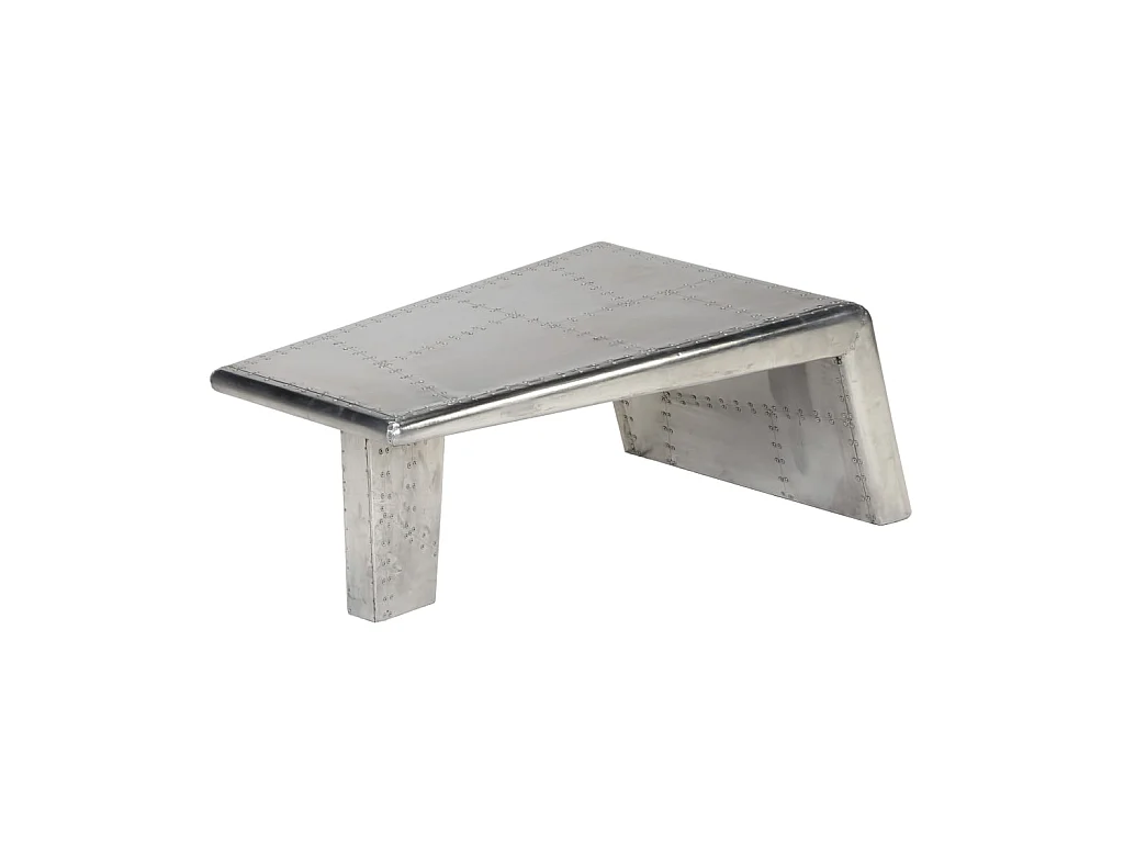 Table basse Aviator Style d'avion vintage Aluminium OFR93321 BonneVie Meuble